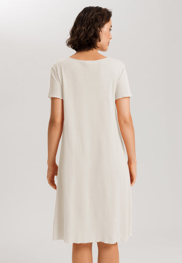 Serena Cotton And Linen Nightgown | Misty White 74792-2123